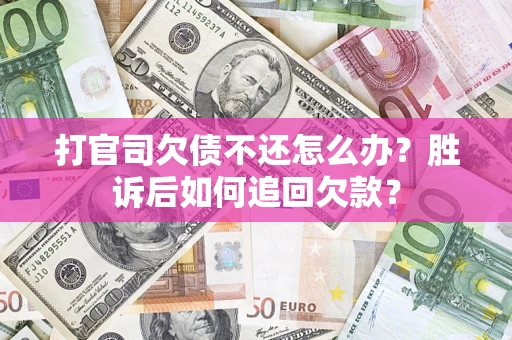 北京打官司欠债不还怎么办？胜诉后如何追回欠款？