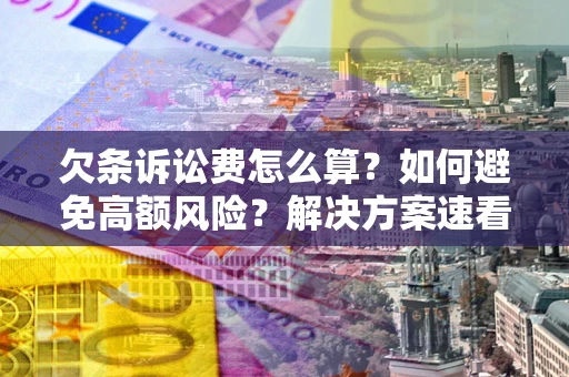 北京欠条诉讼费怎么算？如何避免高额风险？解决方案速看！