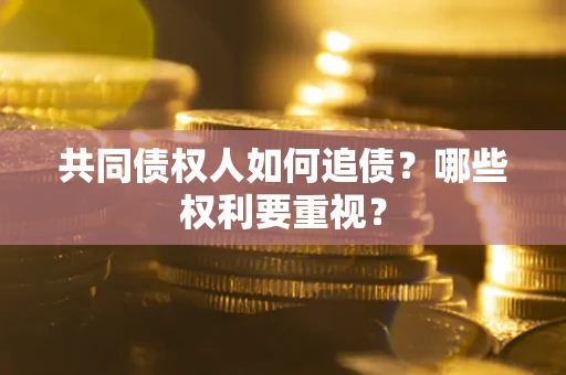 北京共同债权人如何追债？哪些权利要重视？