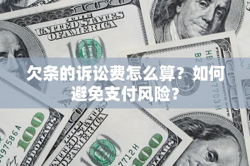 北京欠条的诉讼费怎么算？如何避免支付风险？